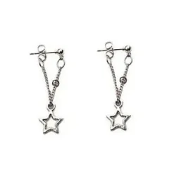 Earrings*Boogzel Clothing Star Child Earrings Silver