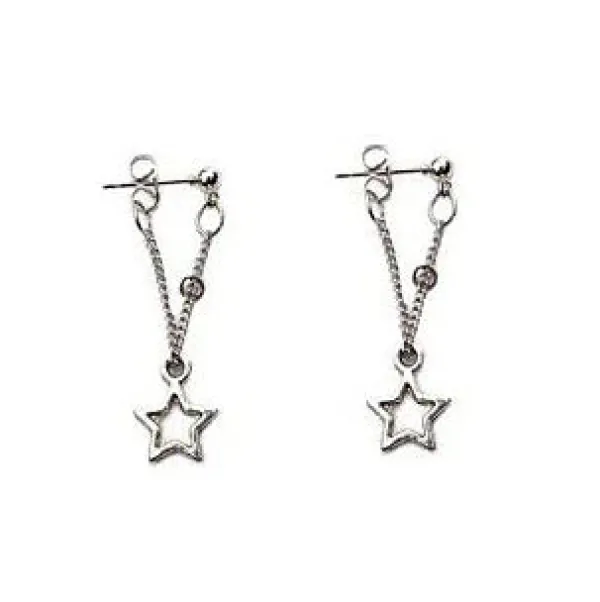Earrings*Boogzel Clothing Star Child Earrings Silver