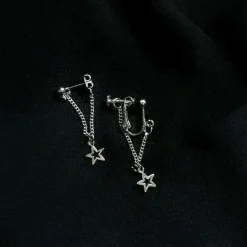 Earrings*Boogzel Clothing Star Child Earrings Silver