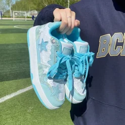 Aesthetic Sneakers|Classics*Boogzel Clothing Star Child Sky Sneakers Blue