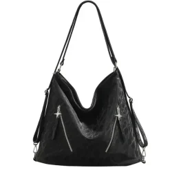 Bags & Purses*Boogzel Clothing Star Child Zipper Tote Bag Black