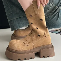 Boots / Platform Boots*Boogzel Clothing Star Cut-Out Platform Boots
