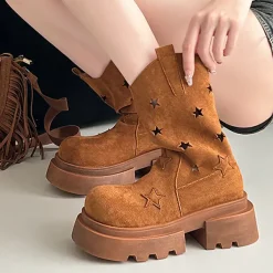 Boots / Platform Boots*Boogzel Clothing Star Cut-Out Platform Boots