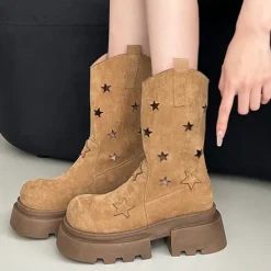Boots / Platform Boots*Boogzel Clothing Star Cut-Out Platform Boots