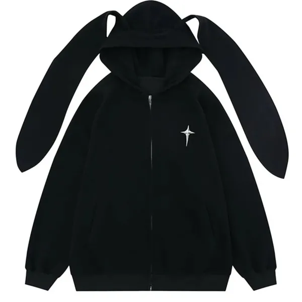 Hoodies*Boogzel Clothing Star Girl Aesthetic Bunny Ears Hoodie