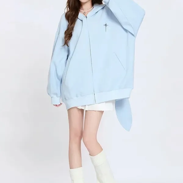 Hoodies*Boogzel Clothing Star Girl Aesthetic Bunny Ears Hoodie