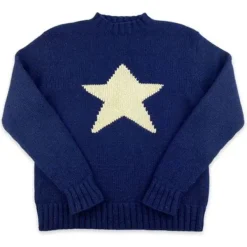 Sweaters*Boogzel Clothing Star Girl Aesthetic Knit Sweater Blue