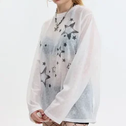 Long Sleeve Tops*Boogzel Clothing Star Girl Aesthetic Long Sleeve Top