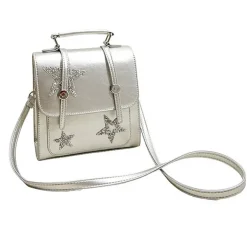 Bags & Purses*Boogzel Clothing Star Girl Aesthetic Mini Backpack Silver