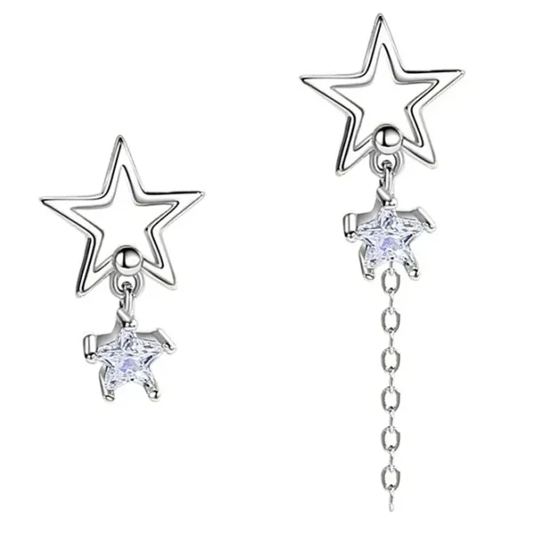 Earrings*Boogzel Clothing Star Girl Asymmetric Earrings