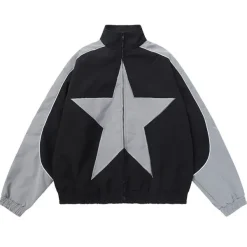 Mens|Coats & Jackets*Boogzel Clothing Star Girl Bomber Jacket Black