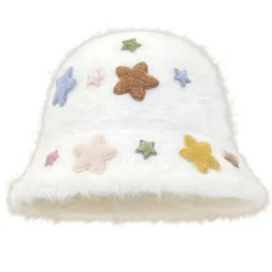 Hats*Boogzel Clothing Star Girl Bucket Hat White