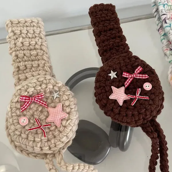 Other*Boogzel Clothing Star Girl Crochet Earmuffs