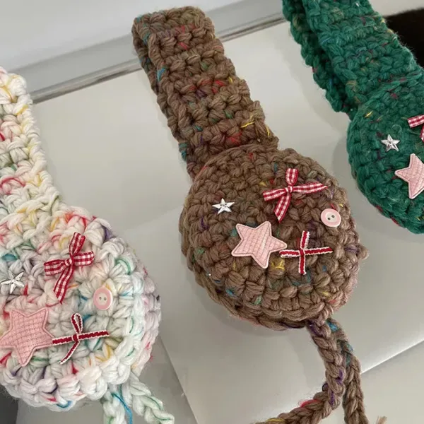Other*Boogzel Clothing Star Girl Crochet Earmuffs