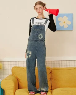 Dresses & Rompers*Boogzel Clothing Star Girl Denim Overalls Blue
