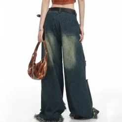 Jeans*Boogzel Clothing Star Girl Destroyed Jeans DarkBlue