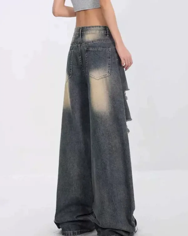 Jeans*Boogzel Clothing Star Girl Distressed Jeans Blue