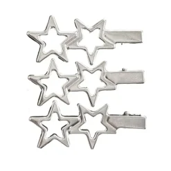 Hair Accessories*Boogzel Clothing Star Girl Hair Clips Set Silver