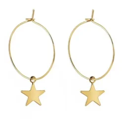 Earrings*Boogzel Clothing Star Girl Hoop Earrings