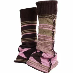 Other*Boogzel Clothing Star Girl Striped Leg Warmers