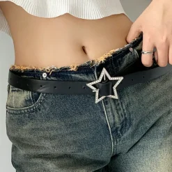 Belts & Chains*Boogzel Clothing Star Rhinestone Buckle Belt