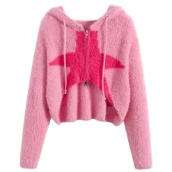 Sweaters|Hoodies*Boogzel Clothing Star Zip Up Hoodie