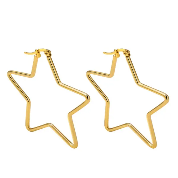 Earrings*Boogzel Clothing Stars Hoop Earrings