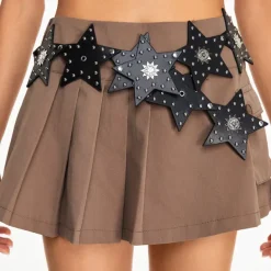 Belts & Chains*Boogzel Clothing Star-Shaped Studded Y2K Hip Belt