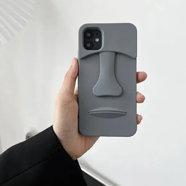 Iphone Cases*Boogzel Clothing Stone Statue 3D iPhone Case Grey