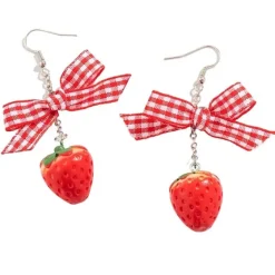 Earrings*Boogzel Clothing Strawberry Cake Earrings