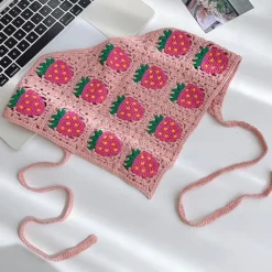 Other|Hats*Boogzel Clothing Strawberry Crochet Hair Scarf