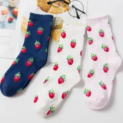 Socks*Boogzel Clothing Strawberry Fields Socks