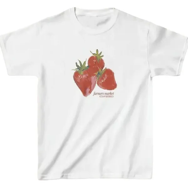 Aesthetic T-Shirts & Graphic Tees*Boogzel Clothing Strawberry Graphic T-Shirt White