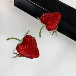 Hair Accessories*Boogzel Clothing Strawberry Hair Clip Red