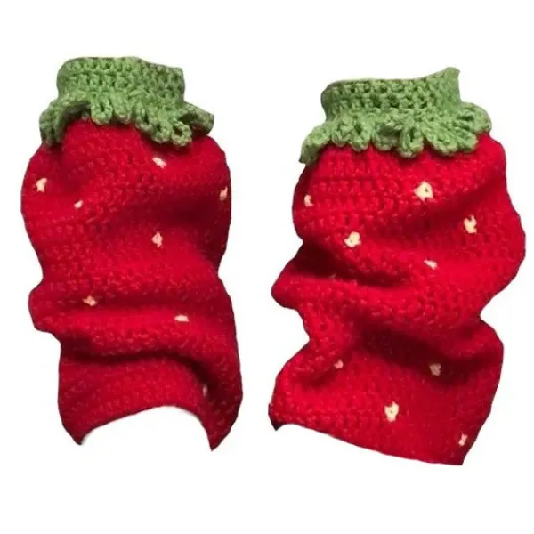 Other|Socks*Boogzel Clothing Strawberry Knit Leg Warmers