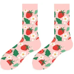 Socks*Boogzel Clothing Strawberry Print Socks Pink