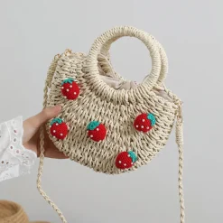Bags & Purses*Boogzel Clothing Strawberry Straw Bag