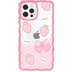 Iphone Cases*Boogzel Clothing Strawberry Wave iPhone Case Pink