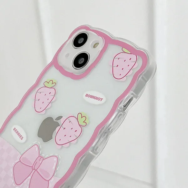 Iphone Cases*Boogzel Clothing Strawberry Wave iPhone Case Pink