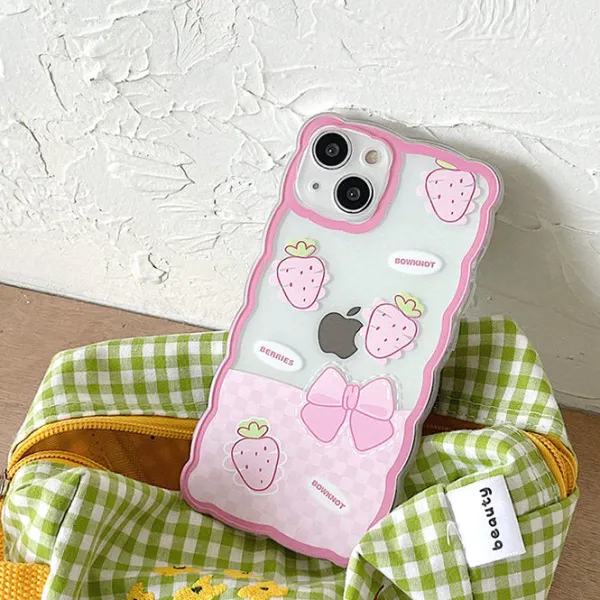 Iphone Cases*Boogzel Clothing Strawberry Wave iPhone Case Pink