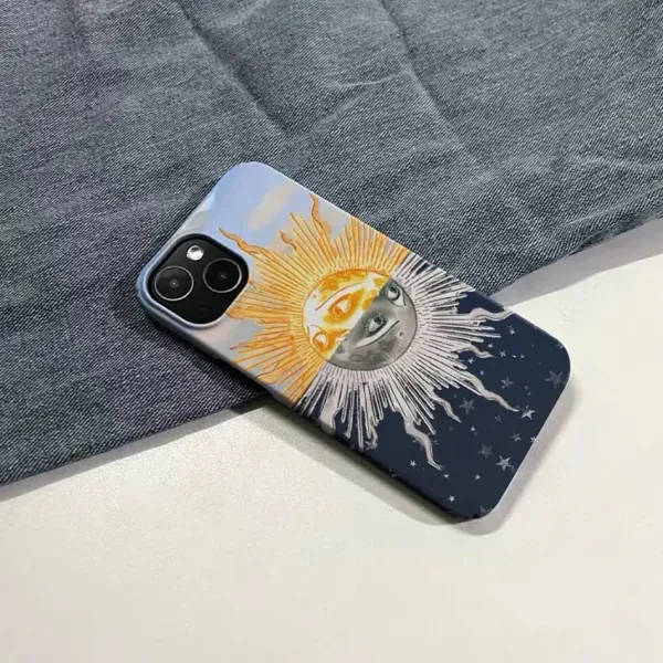 Iphone Cases*Boogzel Clothing Sun & Moon Aesthetic iPhone Case Blue/yellow