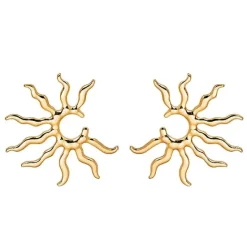 Earrings*Boogzel Clothing Sun Aesthetic Earrings Gold