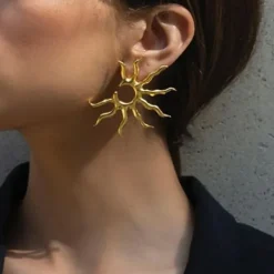 Earrings*Boogzel Clothing Sun Earrings Gold