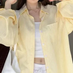 Long Sleeve Tops*Boogzel Clothing Sun of Provence Shirt Yellow