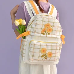 Bags & Purses*Boogzel Clothing Sunflower Plaid Backpack
