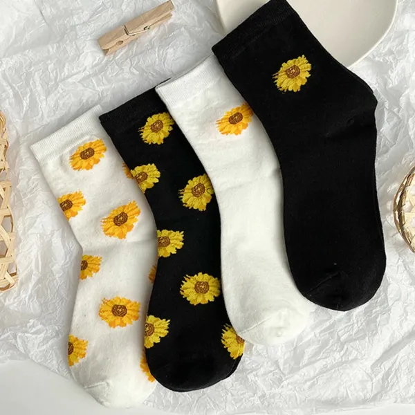 Socks*Boogzel Clothing Sunflower Print Socks