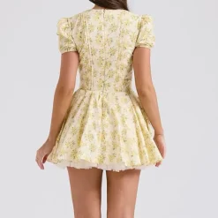 Dresses & Rompers*Boogzel Clothing Sunny Afternoon Cottagecore Floral Dress Yellow