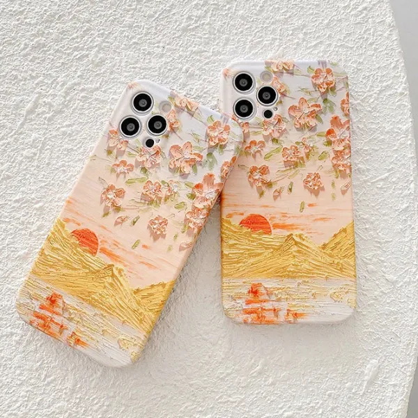 Iphone Cases*Boogzel Clothing Sunset Oil Painting iPhone Case