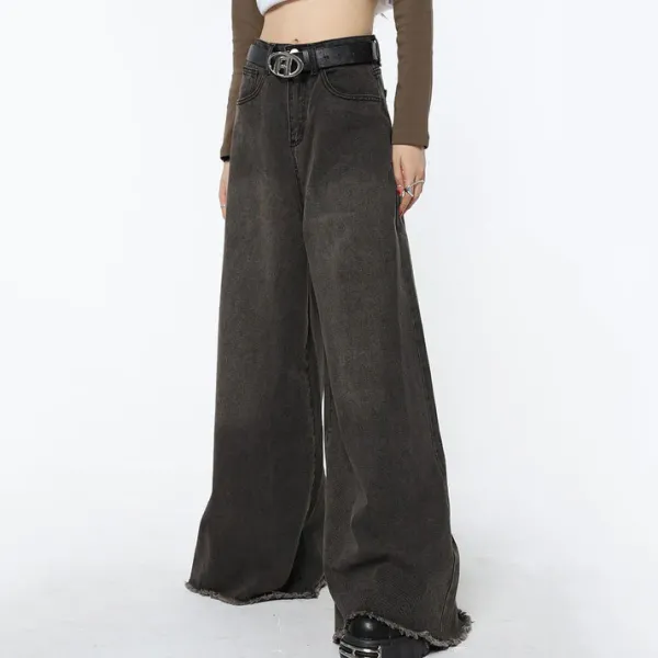 Jeans*Boogzel Clothing Super Wide Jeans 90s DarkGrey