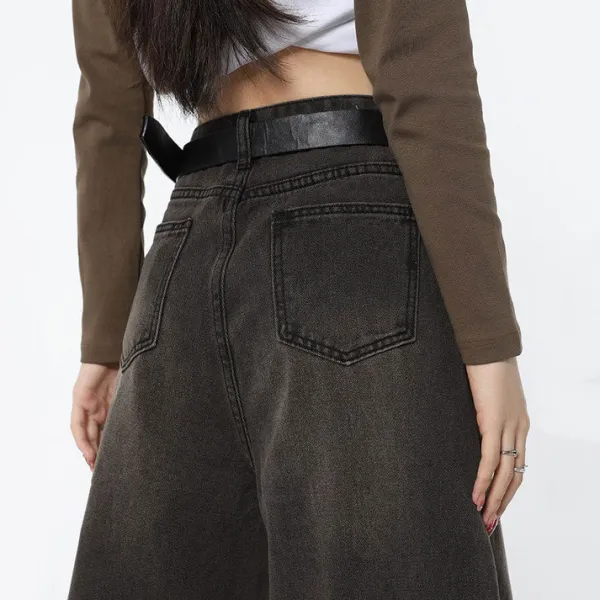 Jeans*Boogzel Clothing Super Wide Jeans 90s DarkGrey